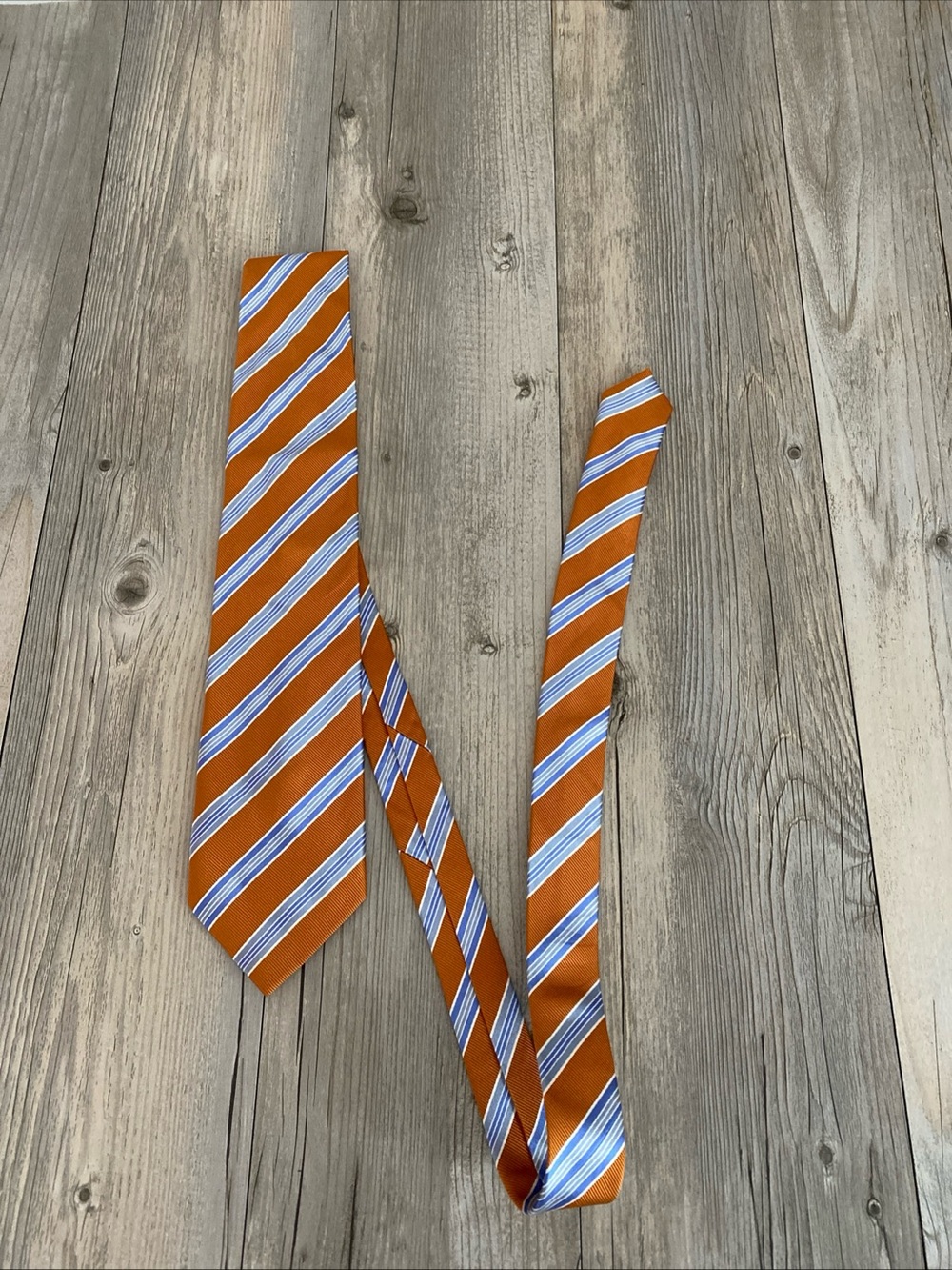 Canali Mens High End Luxury Striped Repp Tie Silk Blend Made In Italy